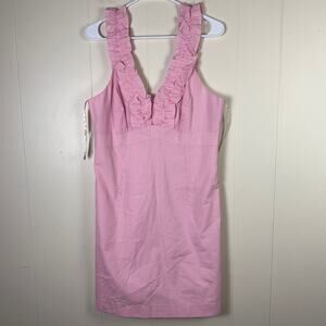 Pink Ruffled Women's Dress